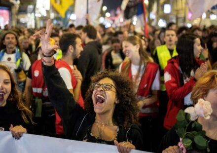 Serbias student movement challenges a decade of Vucics political dominance