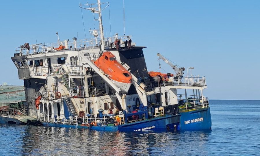 b bulgarian ship sank drones